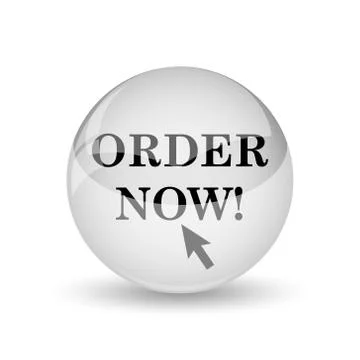 Order now icon. Internet button on white background. Stock Illustration