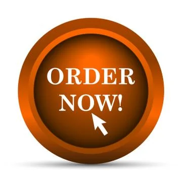 Order now icon. Internet button on white background.. Stock Illustration