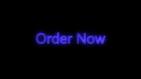 Order Now Text effects 4k Animated. Stock Footage 306030442