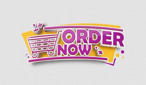Order Now Vector File EPS Stock Illustration