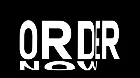 Order Now Warp Text Animation Stock Footage 314999101