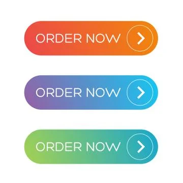 Order Now web button set Stock Illustration