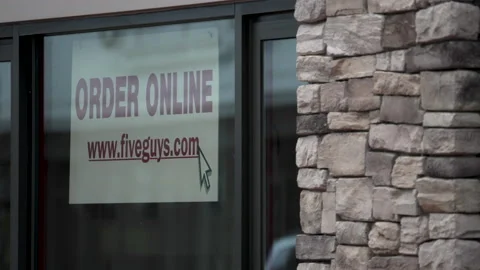 Order Online Five Guys Restaurant Business Plaza MD 8K 32 스톡 동영상 218222089