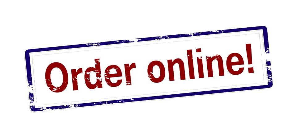 Order online イラスト素材