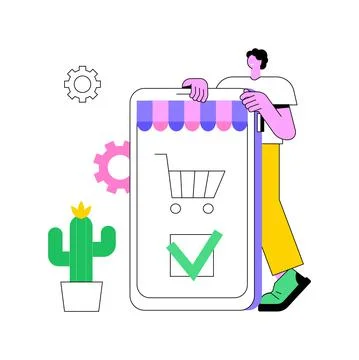 Order placed abstract concept vector illustration. Stock Illustration