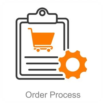 Order Process Stock Illustration