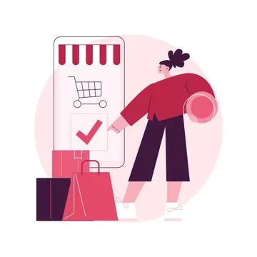 Order processed abstract concept vector illustration. 스톡 일러스트