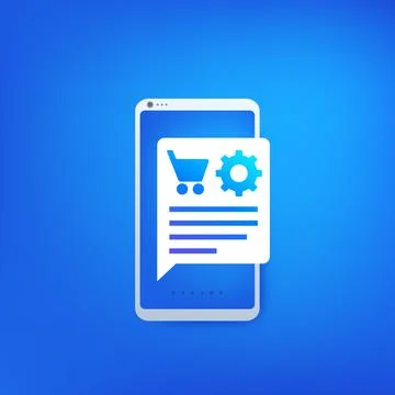 Order processing, online shopping vector icon イラスト素材