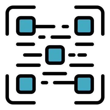 Order qr code icon vector flat 스톡 일러스트