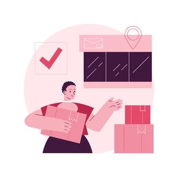 Order received abstract concept vector illustration. Illustrazione stock