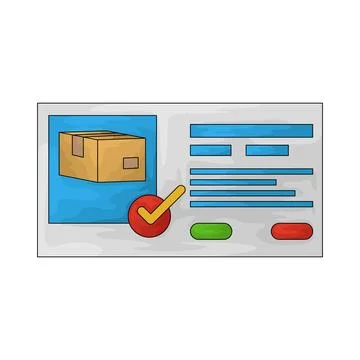 Order received illustration Stock Illustration