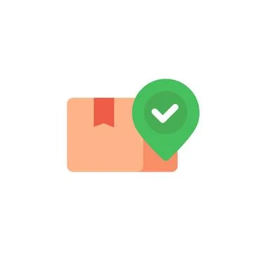 Order shipping icon with a box Ilustração Stock