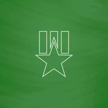 Order star computer symbol Stock Illustration