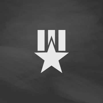 Order star computer symbol Stock Illustration