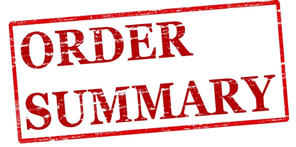 Order summary イラスト素材