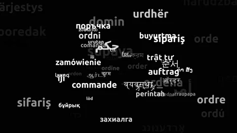 Order Translated in 70 Worldwide Languages Endless Looping 3d Zooming Wordclo Stock-Footage 145201026