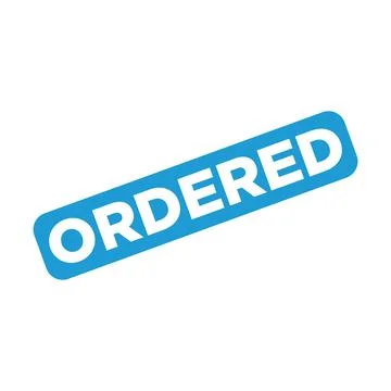 Ordered Letter Rubber Stamp Template Design Illustrazione stock