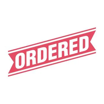 Ordered Letter Rubber Stamp Template Design Stock Illustration