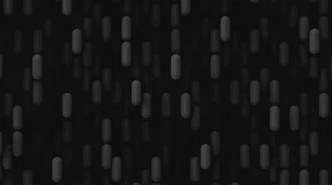 Ordered movement of grayscale capsules Illustrazione stock
