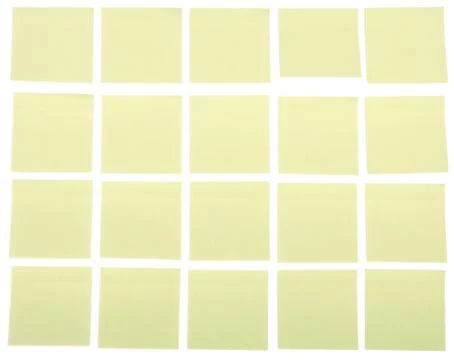 Ordered post its Stock Photos