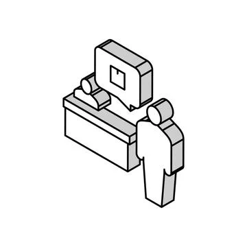 Ordering box isometric icon vector illustration 스톡 일러스트