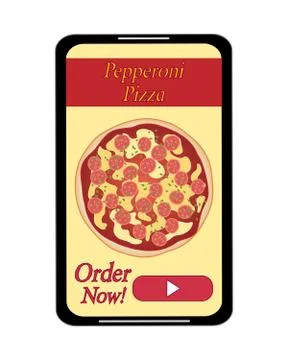 Ordering food Stock Illustration