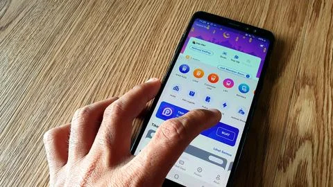 Ordering  tickets through digital on the application via KAI ACCESS Stock Photos