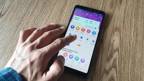 Ordering  tickets through digital on the application via KAI ACCESS Foto stock