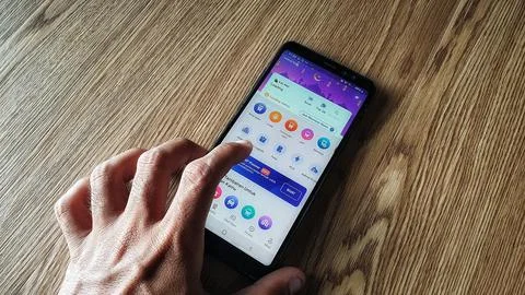 Ordering  tickets through digital on the application via KAI ACCESS Stock Photos