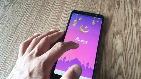 Ordering  tickets through digital on the application via KAI ACCESS Stock Photos