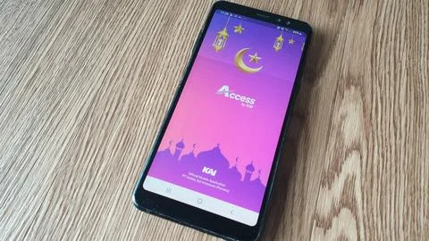 Ordering  tickets through digital on the application via KAI ACCESS Stock Photos