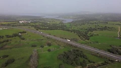 Orderly highway traffic as spring break begins Stock Footage 270238014