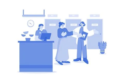 Orderly Illustration concept on a white background Stock Illustration