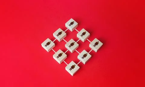 Orderly structure of the organization of people. Systemic organization, bus.. Stock Photos