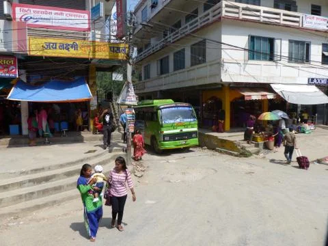 Ordinary day in Kathmandu Foto stock