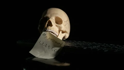 Ordinary passwords hacking. Stock Footage 247582592