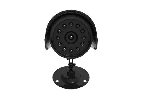Ordinary security surveillance camera - front view Stock Illustration