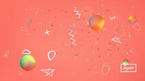Ordinary space background idea. Stock Illustration