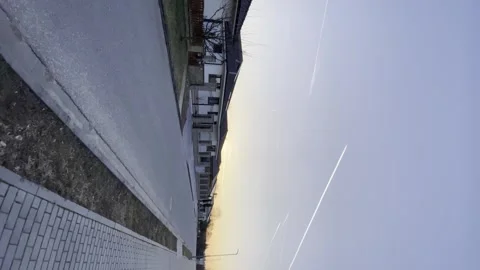 Ordinary street private sector vertical video Stock Footage 263270037