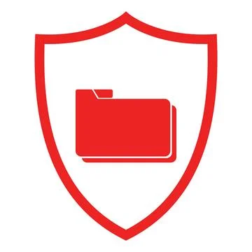 Ordner und Schild - Folder and shield Ordner und Schild - Folder and shiel... Stock Photos