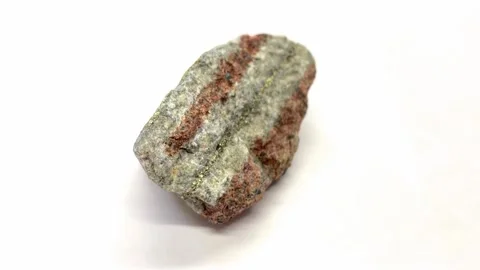 Ore Chalcopyrite on white background Stock Footage 236686152