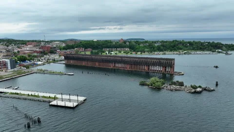 Ore Dock - Marquette, MI 库存影片 289323548