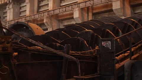 Ore dressing treatment with classifiers in mining-and-processing integrated work Stock Footage 116763849