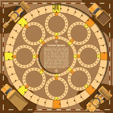 Ore extraction in the mine. Stock Illustration