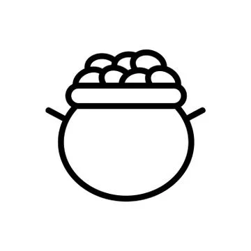 Ore gold icon vector. Isolated contour symbol illustration Stock Illustration