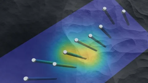 Ore Grade Level Plan Slice Drillhole Intercepts Resource Interpretation Mining Stock Footage 343633099