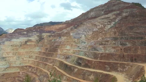Ore Mine in Austria, Eisenerz, Town In Austria, Styria, Stock Footage 260186006