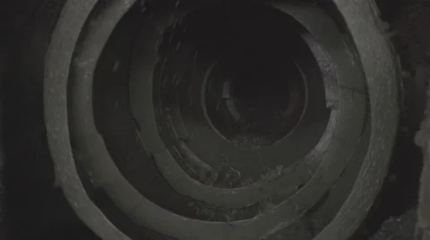 Ore mixed with water spinning inside a ball mill in copper processing industry Stock-Footage 62220625