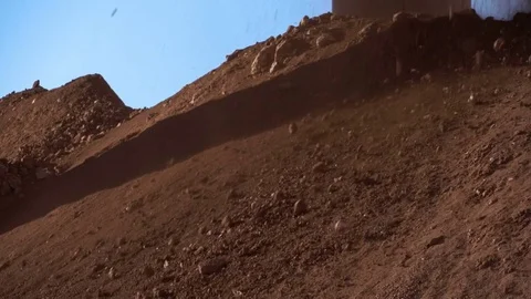 Ore preparation at a crushing and sorting factory Video stock 75460171