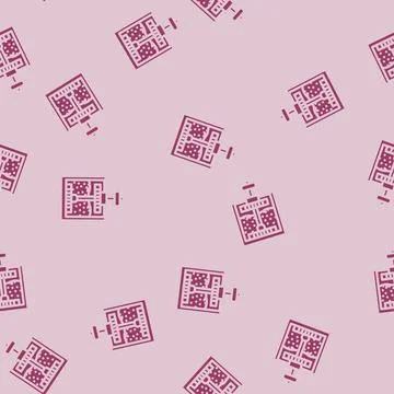 Ore processing mining glyph vector seamless pattern Stock Illustration